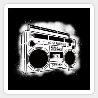 Boombox Stencil Sticker